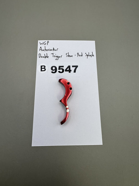 WGP Autococker Double Trigger Shoe - Red Splash