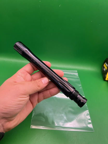 Dye UL-S Barrel Back 8" .680 Black - used paintball barrel back - black