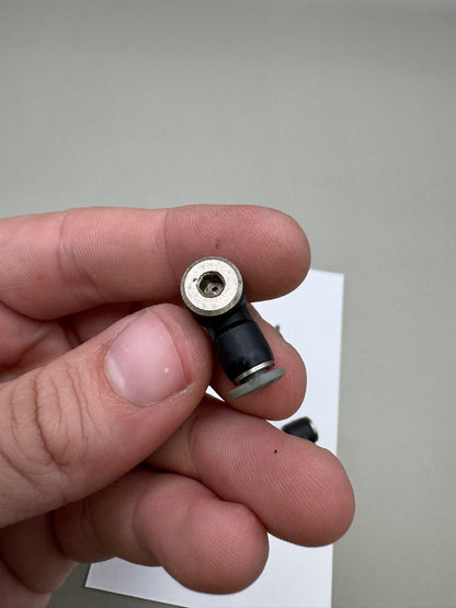 Smart Parts Ion Elbow Fittings Black (2x)