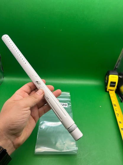 Stock Autococker Barrel 12" White - used paintball barrel - white