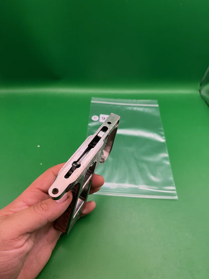 Dye Autococker Swing Hinge Double Trigger Frame Nickel Chrome Silver