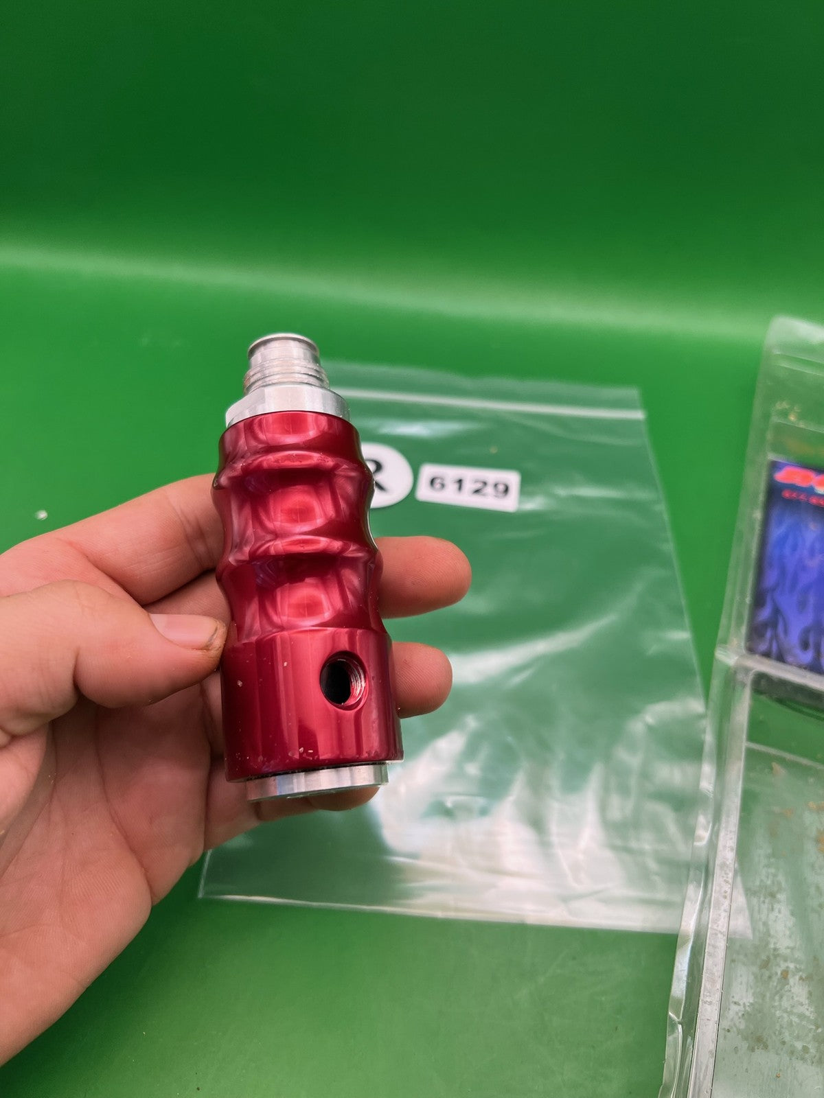 Sub-Zero Paintball Gas Through Grip - used paintball gas through grip - red anno