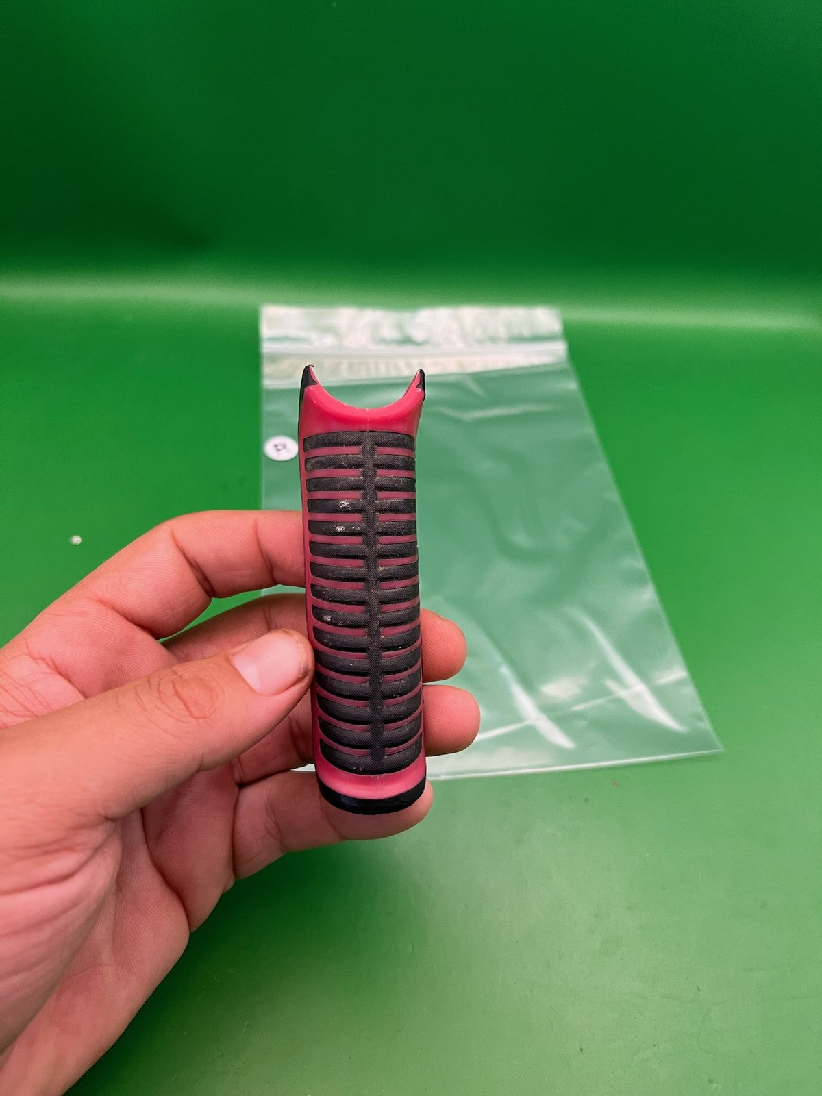 DLX Luxe ICE Front Grip Cover Rubber Red Black Paintball Marker