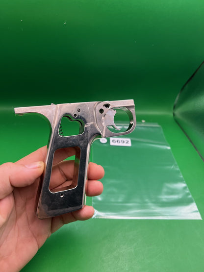 Autococker Slider Frame - used paintball grip frame - raw aluminum / unfinished