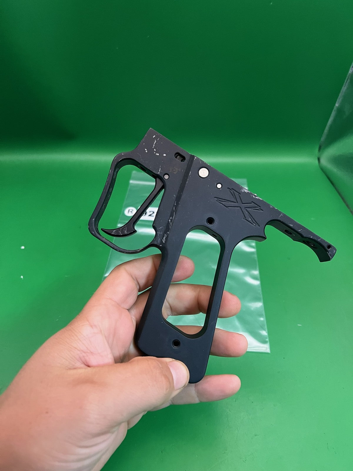 System X Autococker Swing Trigger Paintball Marker Frame Black Aluminum