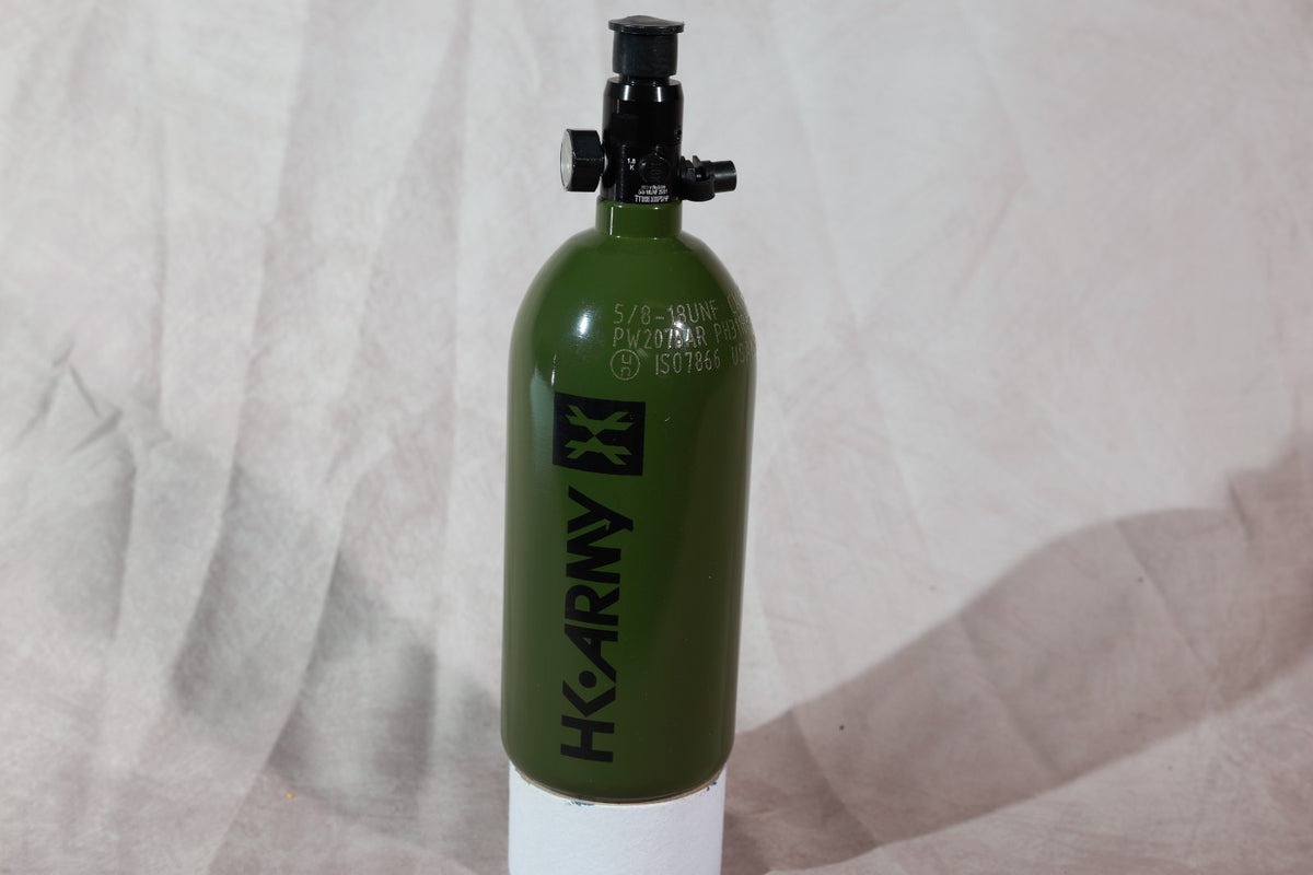 HK Army 48CI 3000PSI Compressed Air Tank Olive Green Paintball HPA Bottle