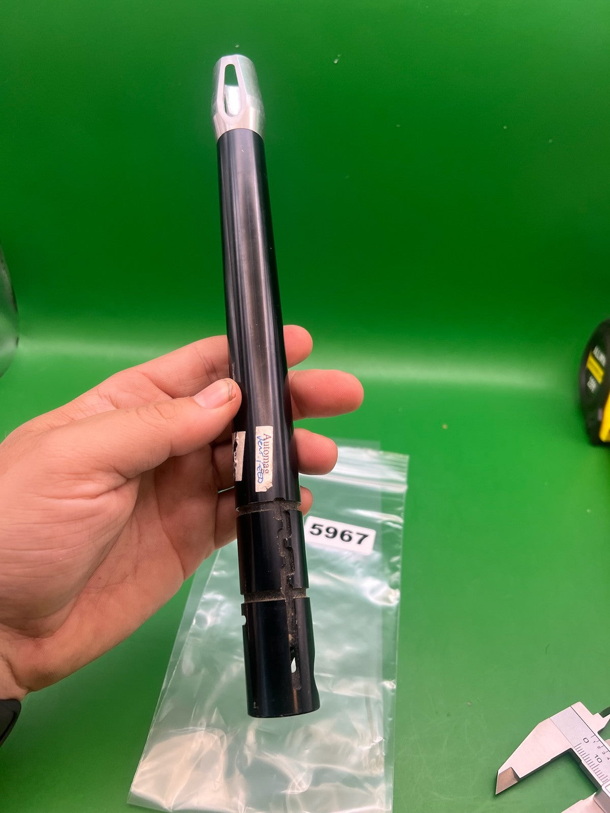 Automag Emag Barrel - used paintball barrel - black