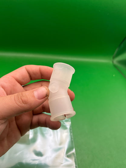 Clear White Lot of 2 Hopper Elbos - used paintball hopper elbow - clear white