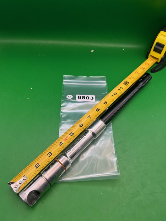 AGD Automag DYE Boomstick Barrel Black Silver .685 Bore 14in - used paintball barrel - black/silver