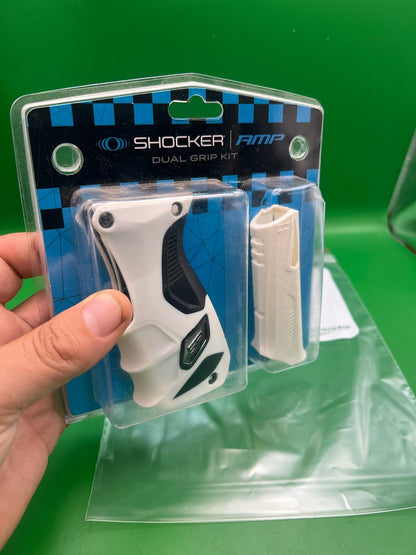 Smart Parts Shocker AMP Dual Grip Kit White Black Trigger Frame Vertical Reg