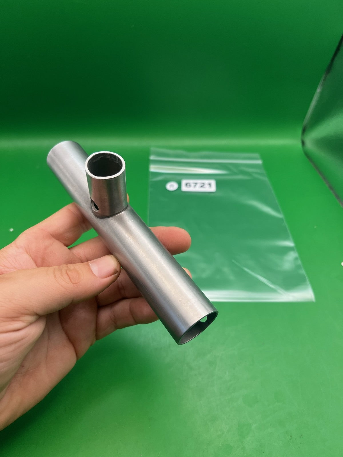 Automag Body - used paintball valve body - raw aluminum / stainless