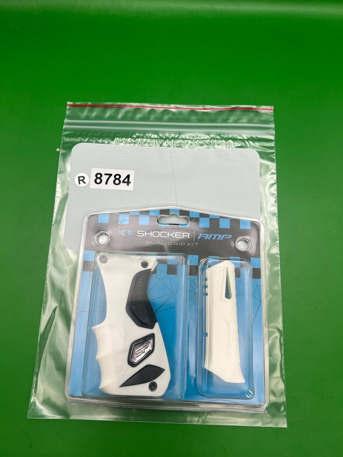 Smart Parts Shocker AMP Dual Grip Kit White Black Trigger Frame Vertical Reg