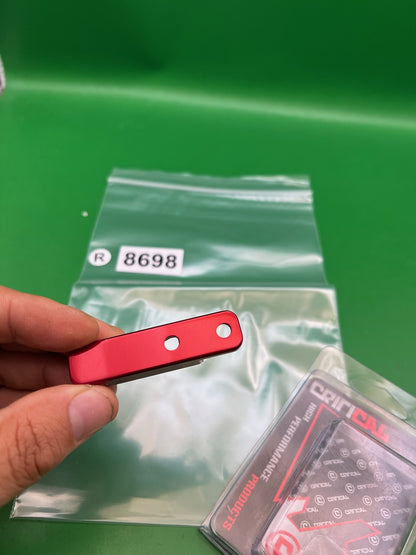 Critical PB ASA Rail Red Aluminum Paintball Marker Accessory