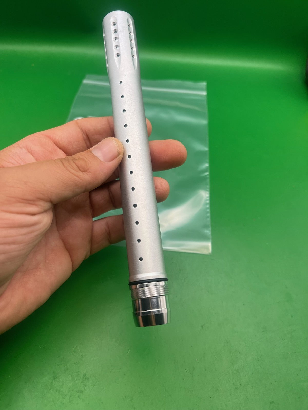 Dye Ultralite UL 14" Front Barrel Tip Satin Silver Dust Aluminum GEO EGO LUXE
