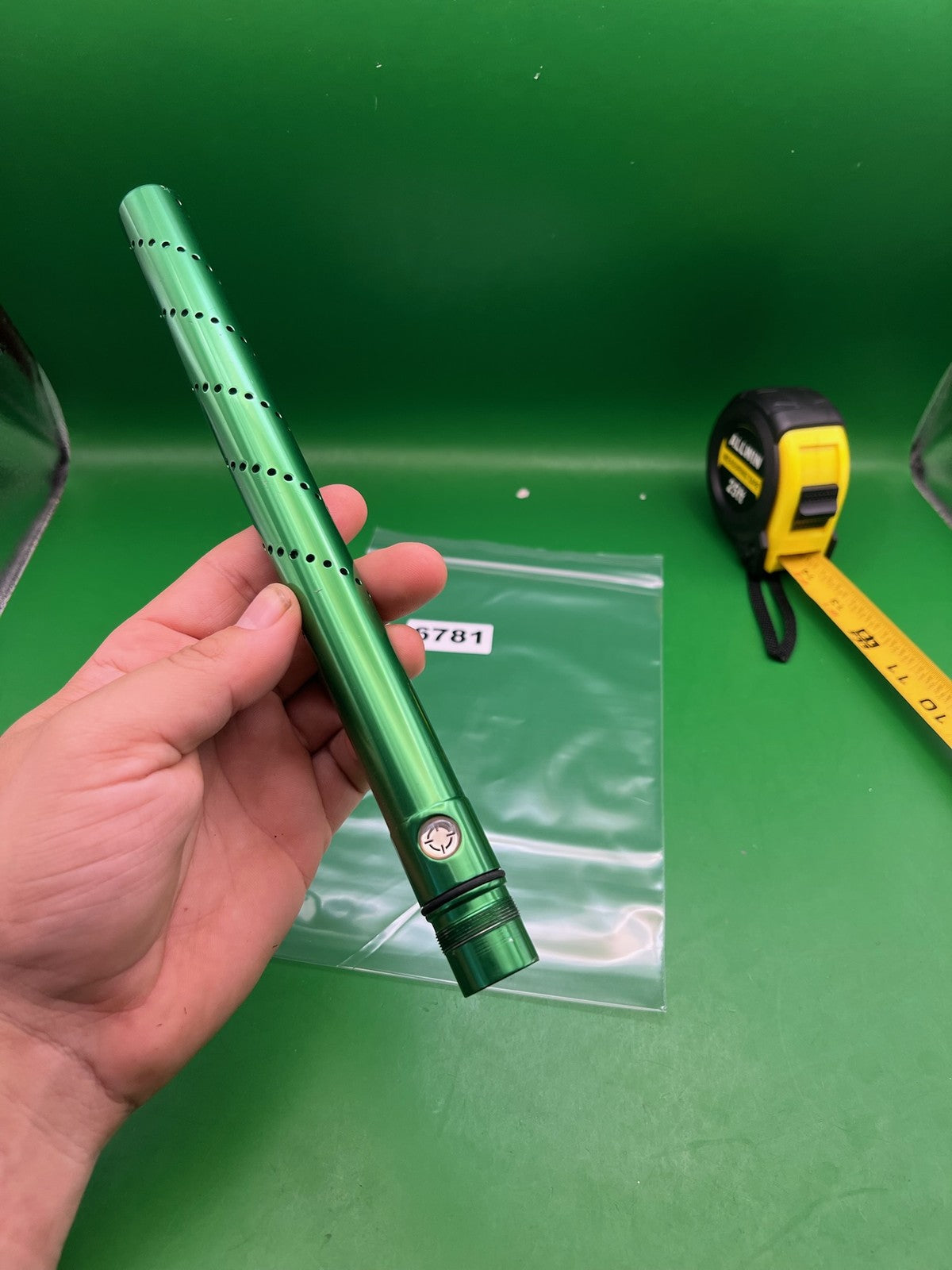 Smart parts Freak Tip Gloss Green - used paintball barrel tip - green gloss anno