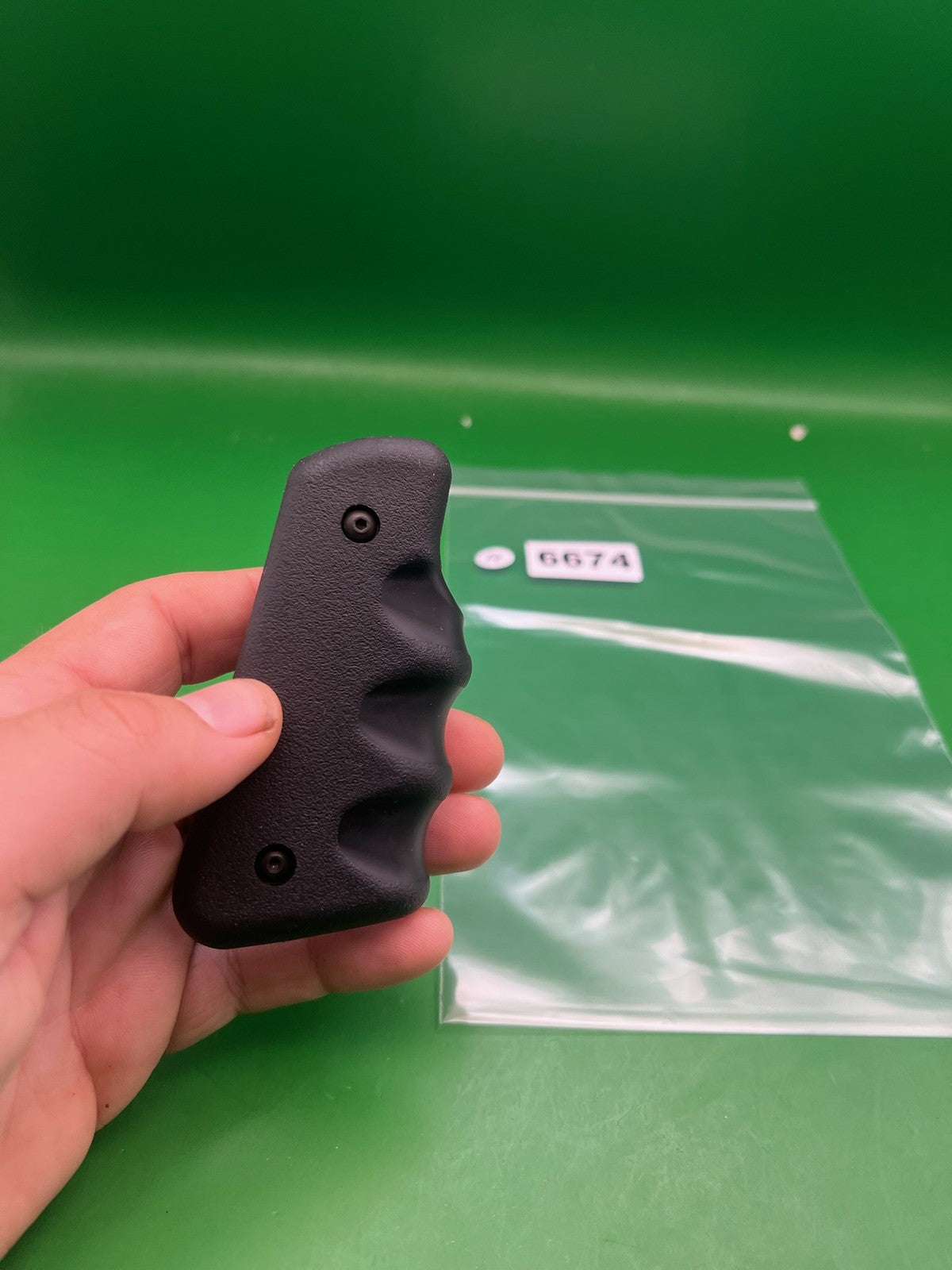 45* Grooved Autococker Grips - used paintball grip panels - black