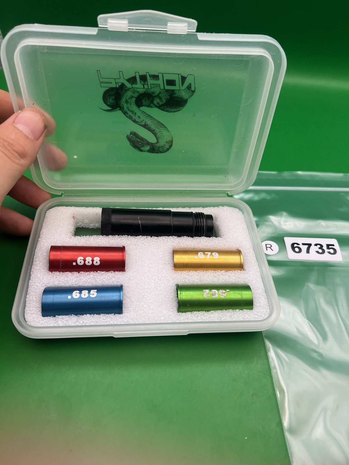 Python Paintball Barrel Insert Kit .679 .682 .685 .688 Black