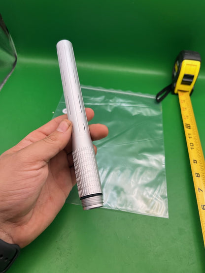 Infamous Pro DNA Silencio AC Threaded Barrel Tip Silver Aluminum 14"