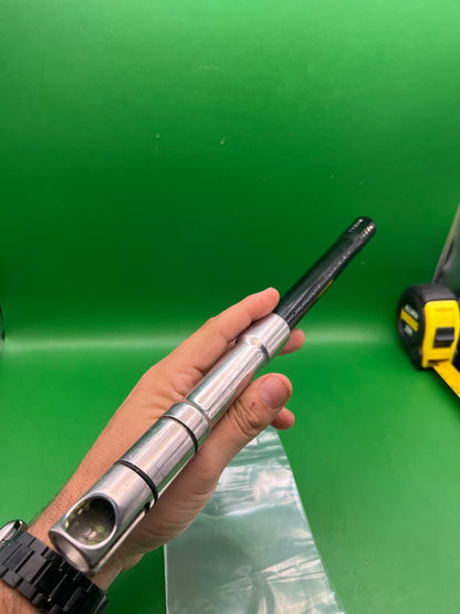 Automag .690 Chrome Black Barrel - used paintball barrel - black/silver
