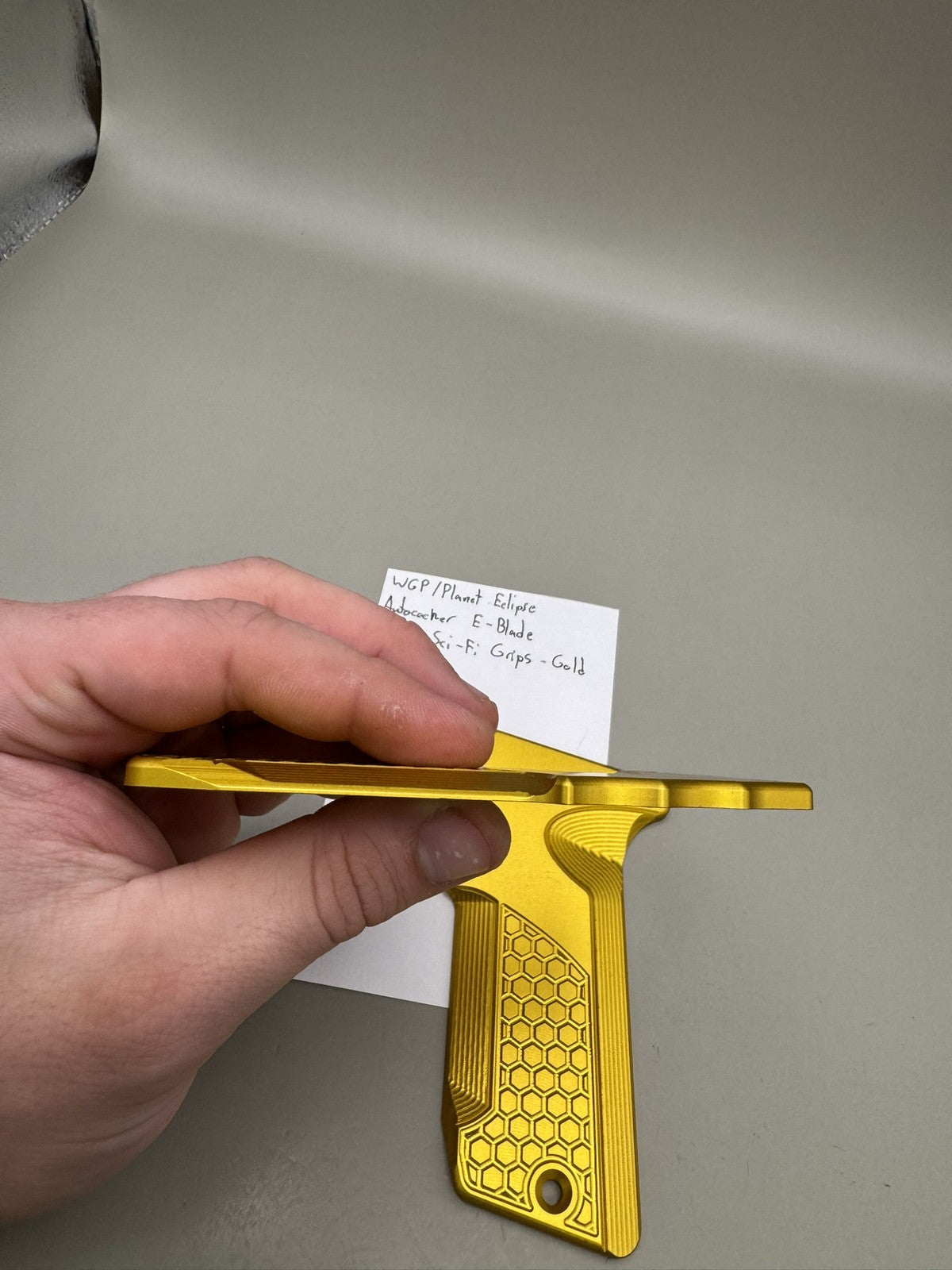 WGP/Planet Eclipse Autococker E-Blade ODM Sci-Fi Grips - Gold