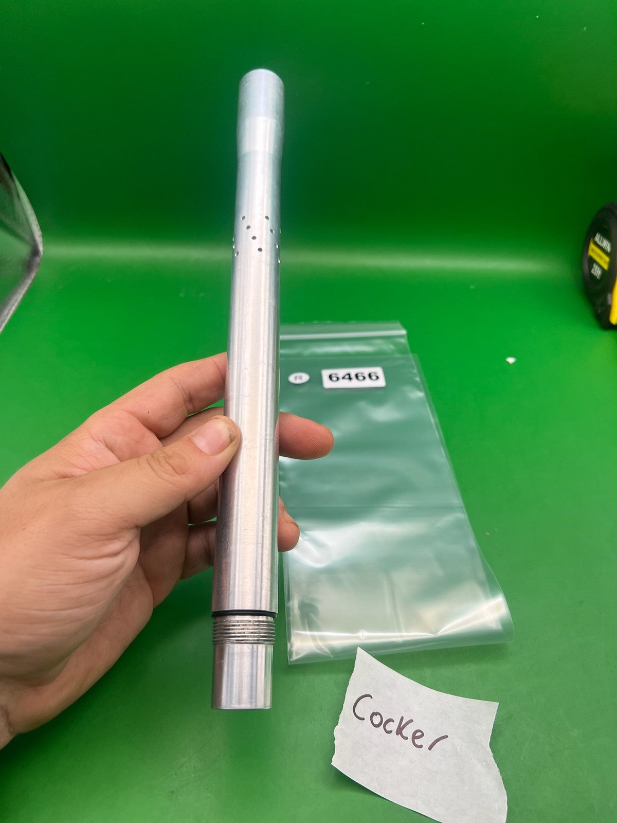 AKALMP Autococker Cocker Barrel Silver 12in .689 Bore - used paintball barrel - silver