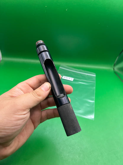 12 Gram Stock Quick Adapter - used paintball 12 gram co2 adapter - black