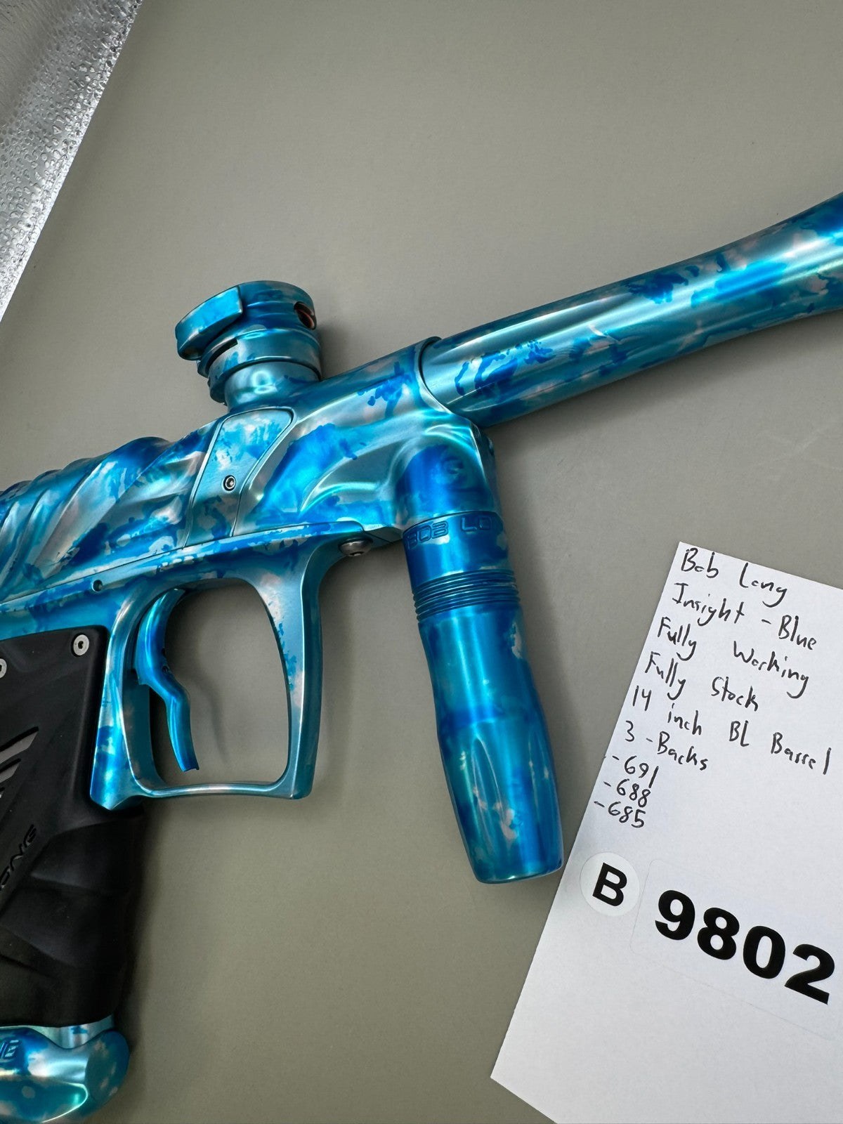 Bob Long Insight - Blue - Paintball Marker Fully Working