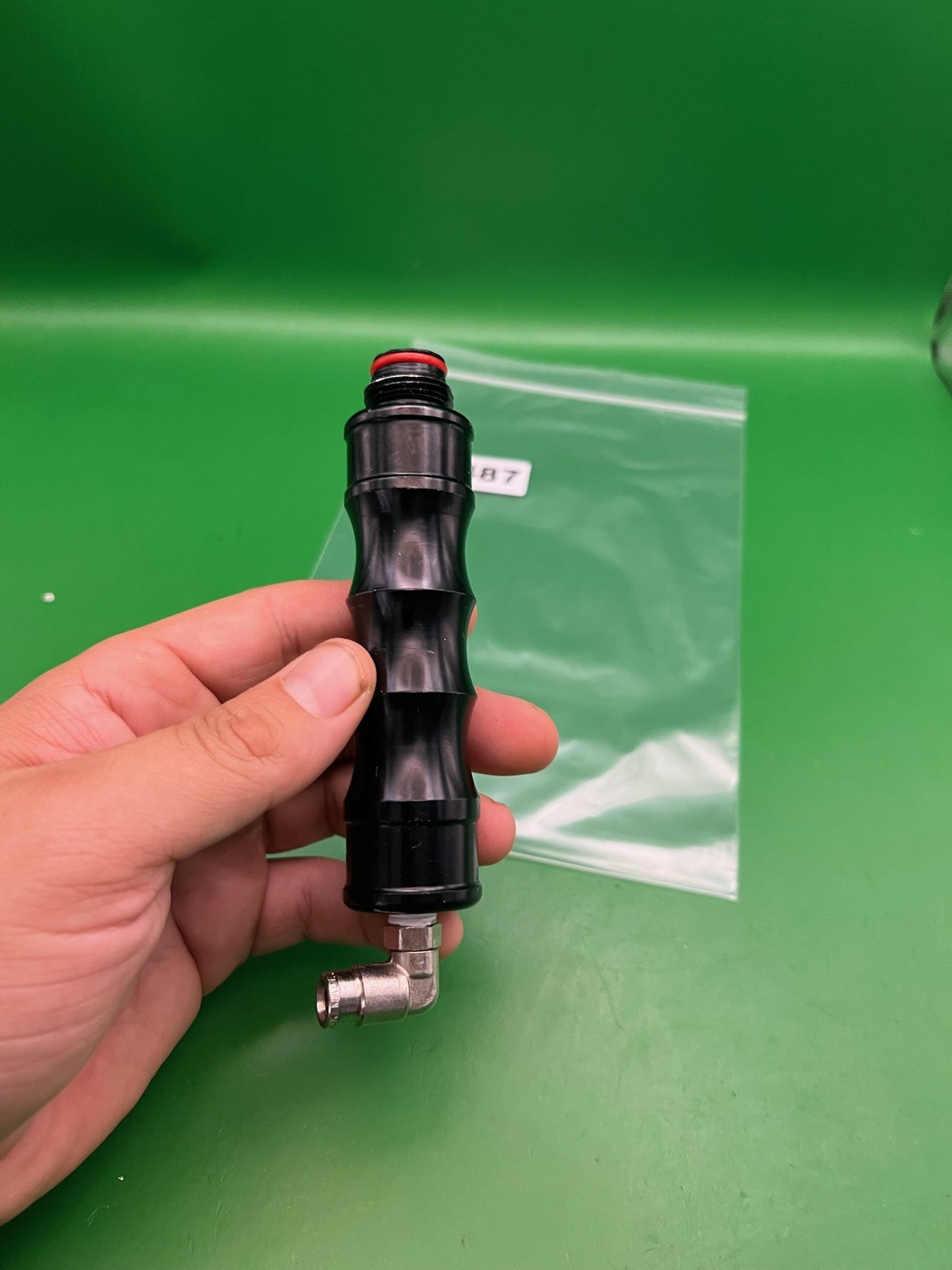 Vintage CO2 Expansion Chamber Black 6-Stage Ribbed Vertical Foregrip ASA