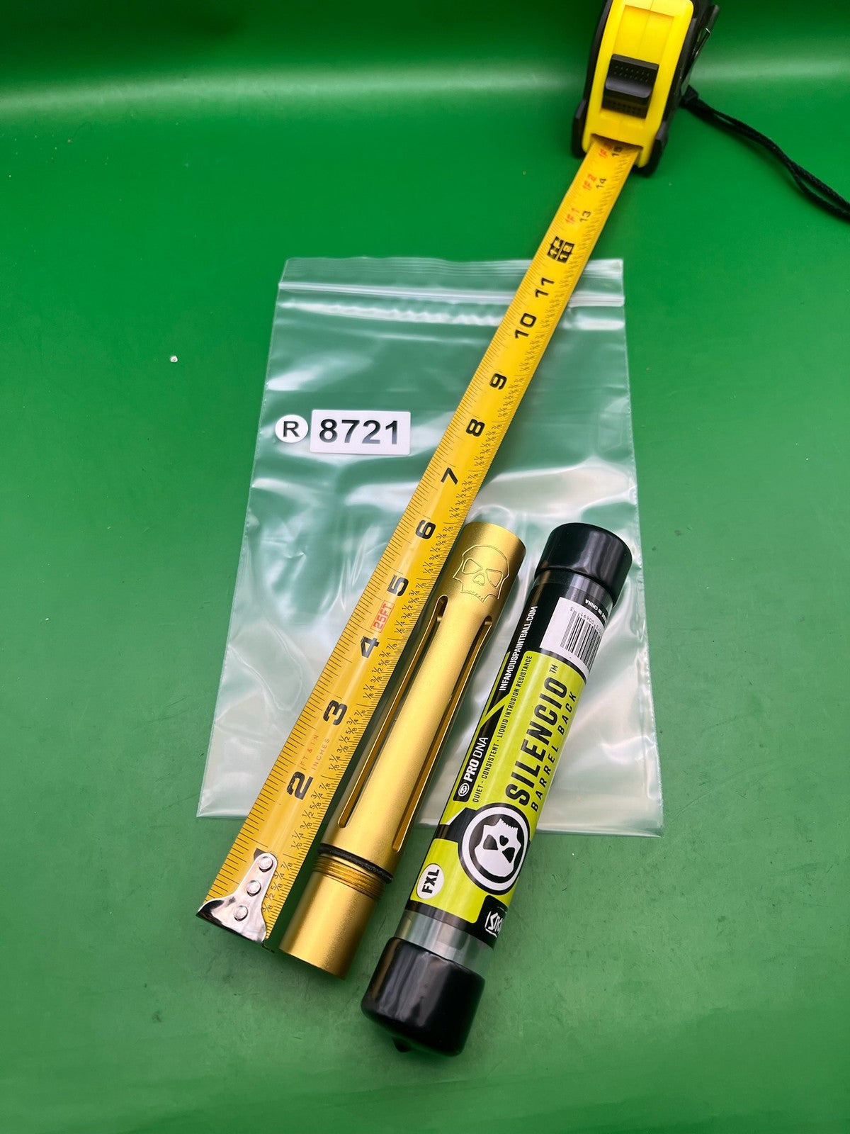 Infamous Silencio FXL Freak XL Barrel Back Autococker Thread Dust Gold