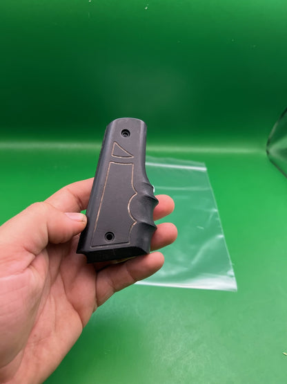 45* Rubber Grips - used paintball grip panel - black