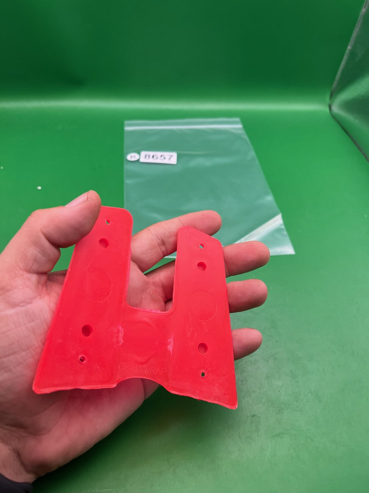 PTP 1911/45 Style Split Grip Panels Red Rubber Paintball Marker Grips