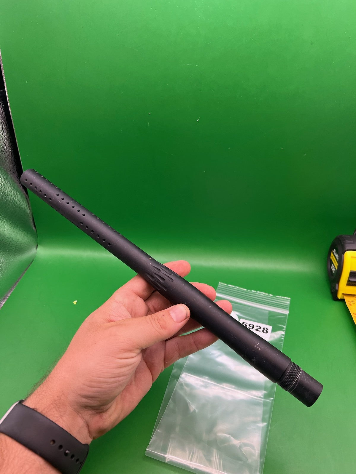 Autococker .688 Barrel - used paintball barrel - black