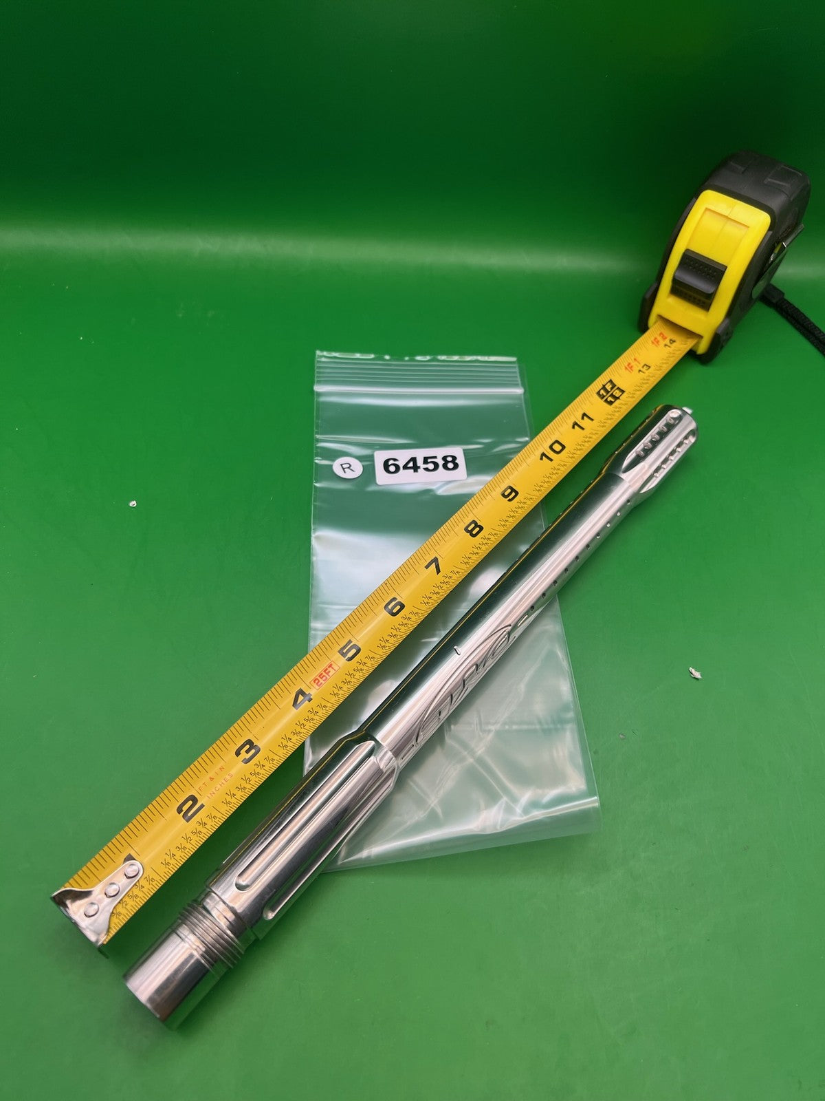 Autococker Dye SS Barrel - Check Thread - used paintball barrel - silver