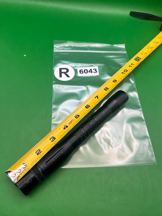 Redz Barrel Back 8" Black Autococker - used paintball barrel back - black