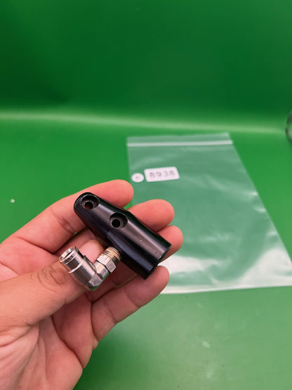 Duck Bill Air Adapter Black with 90-Degree Fitting