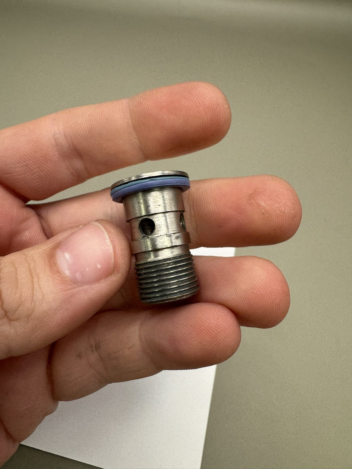 WGP Autococker W Logo Flush Fit Banjo Bolt