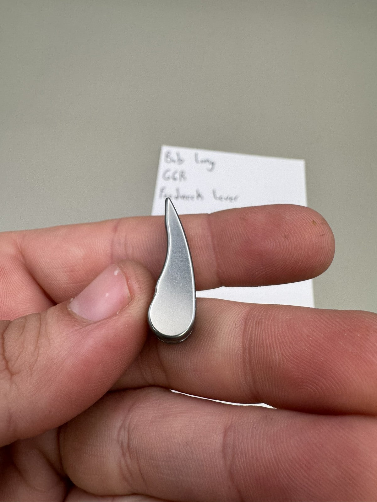Bob Long GGR Feedneck Lever Silver