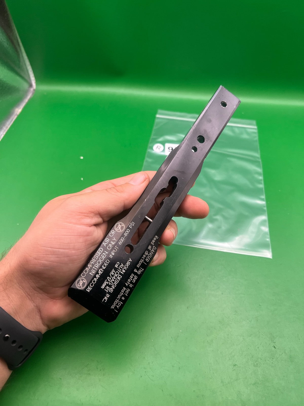 AGD Automag RT Rail Black Aluminum Paintball Part
