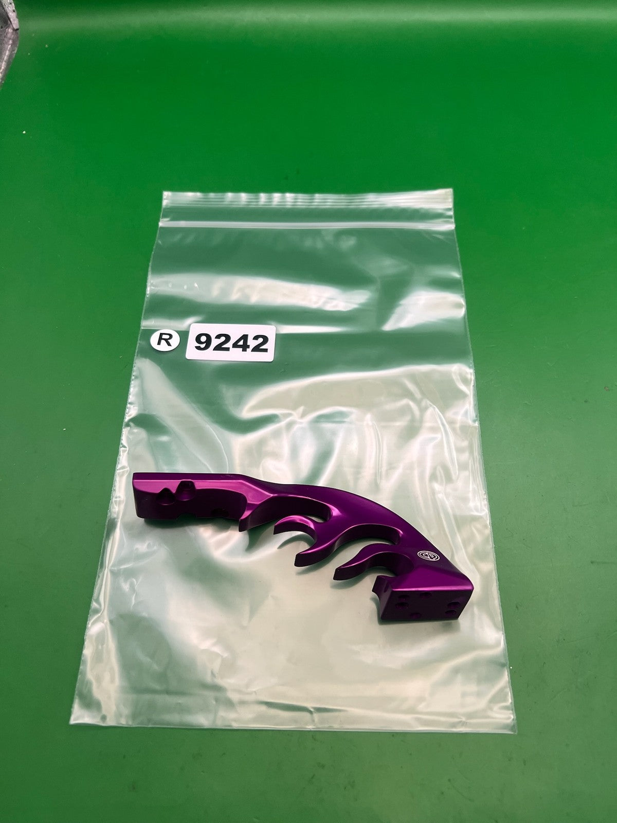 CP Custom Products Flame Drop Forward Purple Anodized Spyder Dovetail Mount