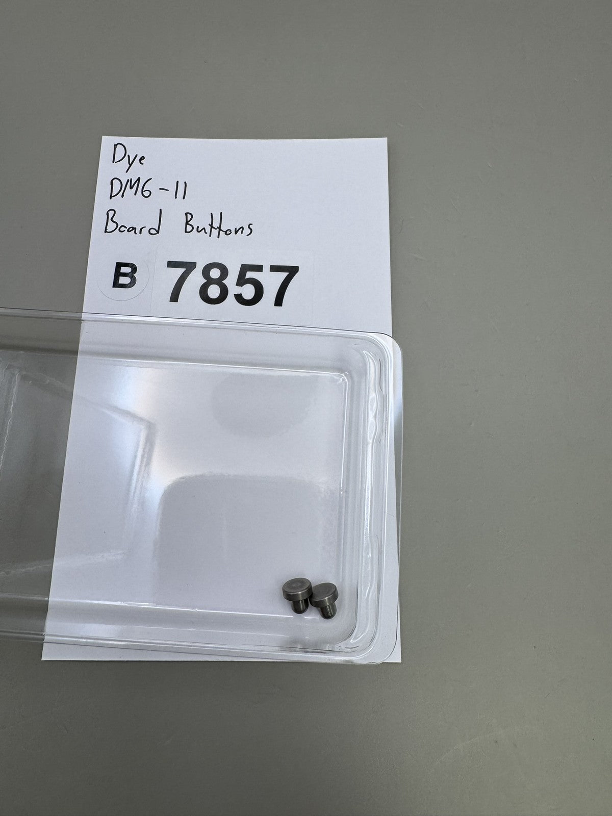 Dye DM6 DM11 Board Buttons Silver