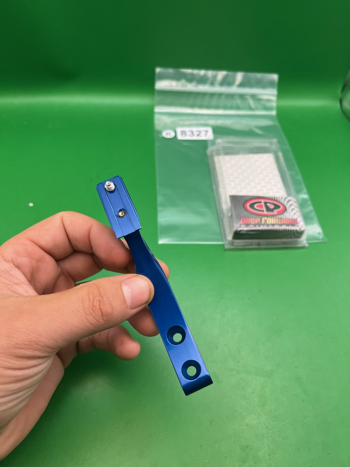 Custom Products CP ASA Rail Drop Forward Blue Anodized Paintball