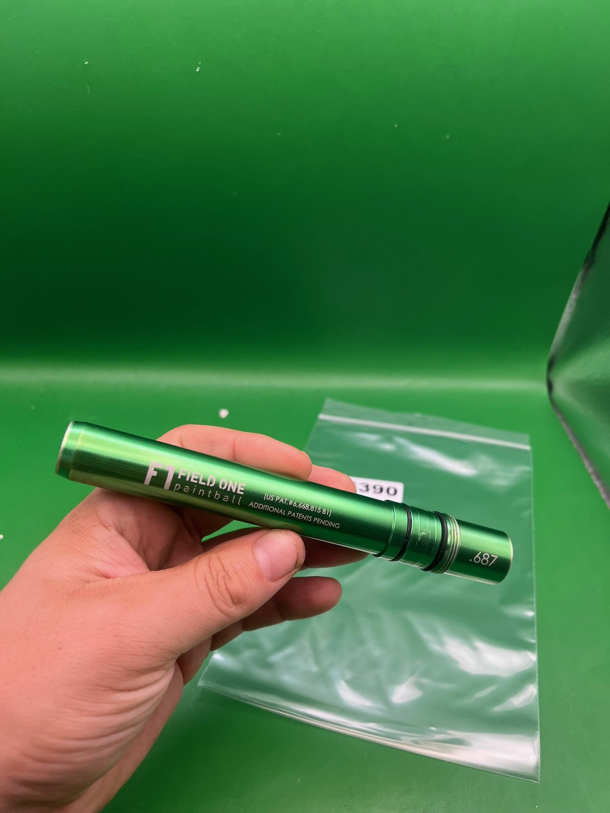 Field One Paintball Barrel Green .687 Bore