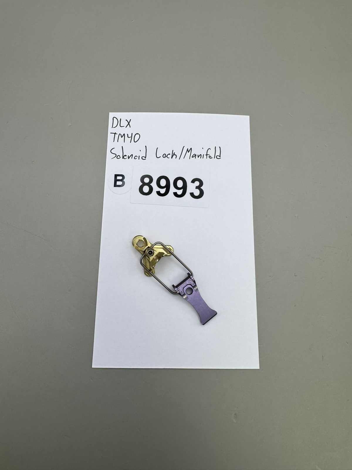DLX TM40 Solenoid Loch/Manifold