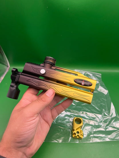 WGP Black Magic Autococker Body Gold Black Fade Flame Ano