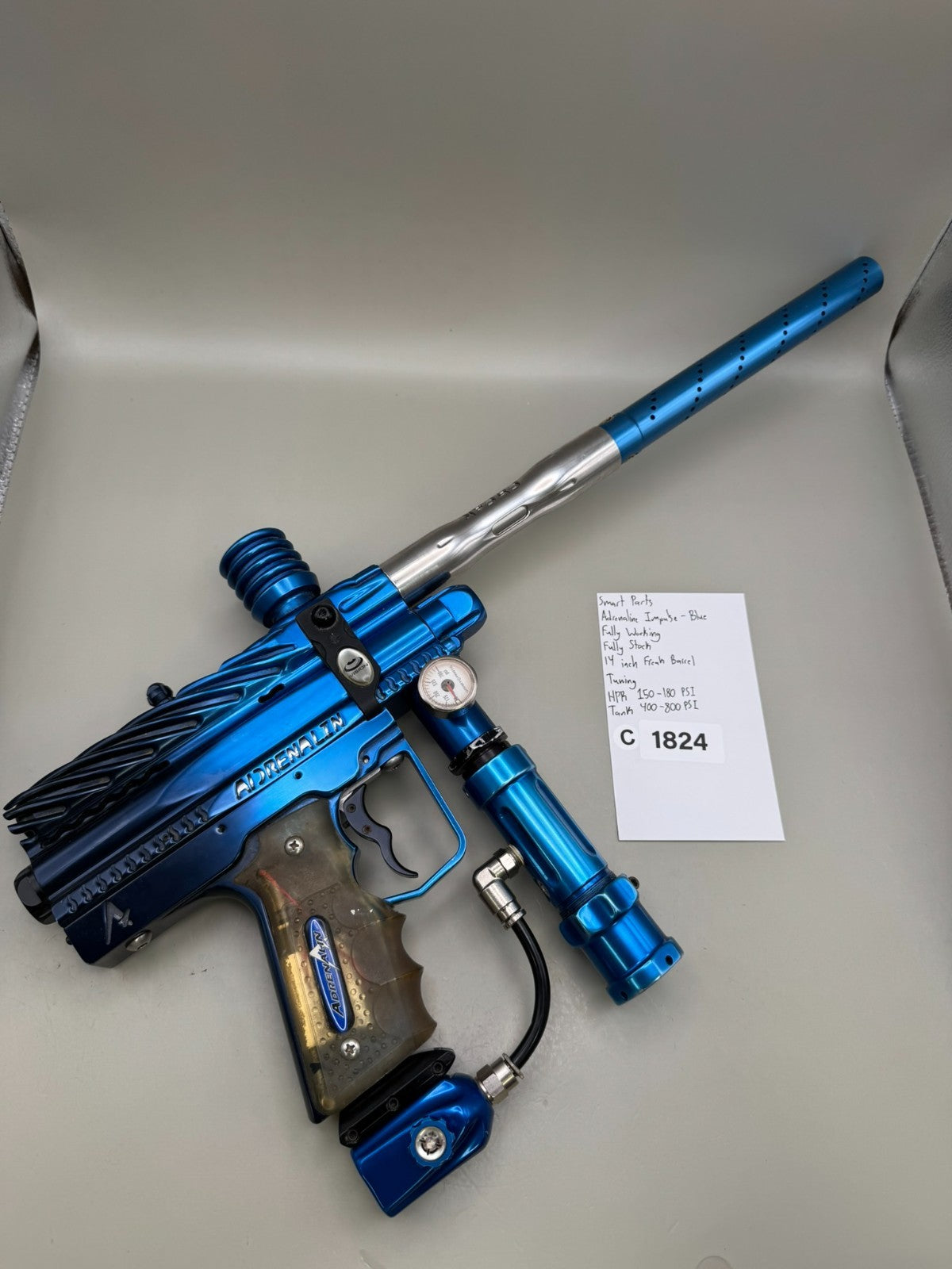 Smart Parts Adrenaline Impulse - Blue - Paintball Marker Fully Working