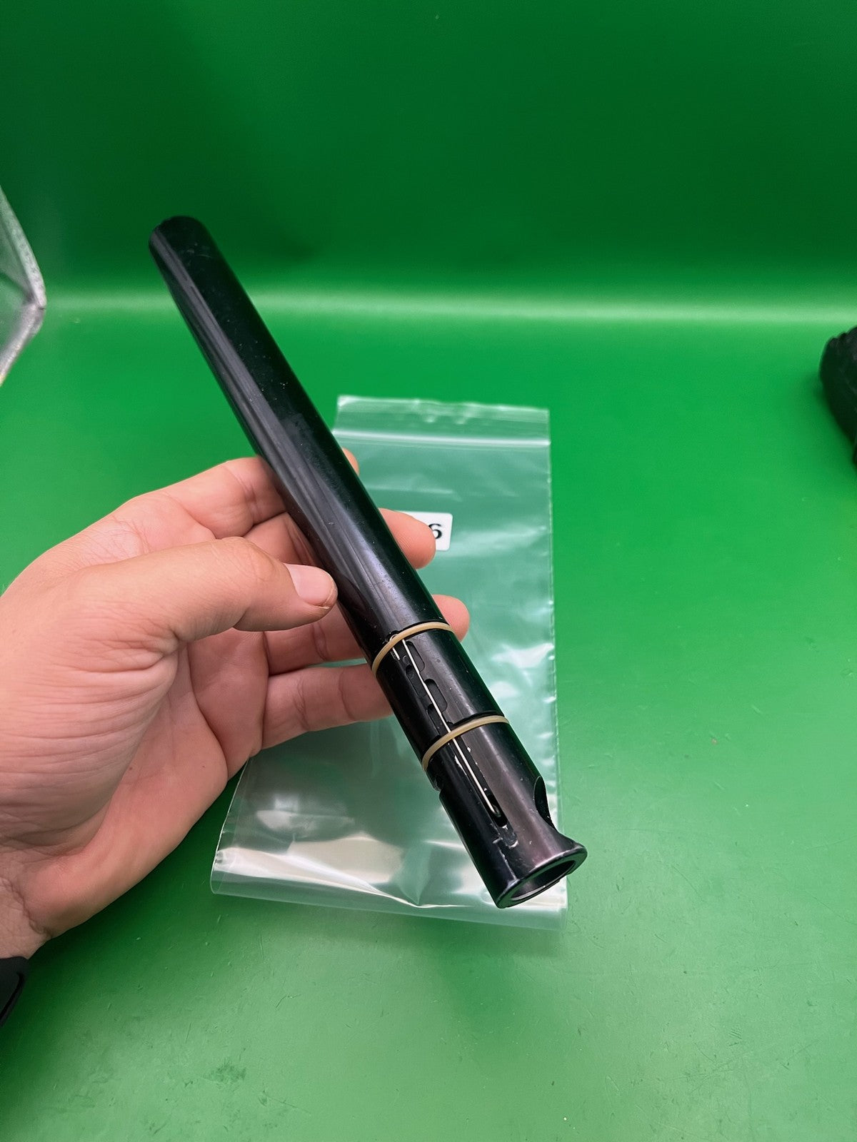 AGD Automag Twist Lock Paintball Barrel Back Black 0.693 12in
