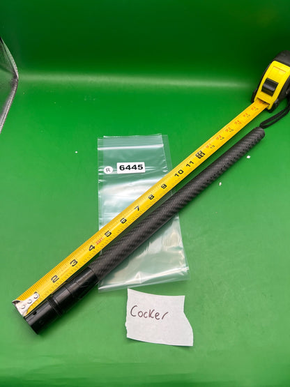 Deadly Winds Carbon Fiber Barrel Cocker Thread Black 14in - used paintball barrel - black