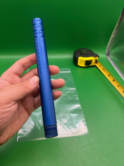 CP Barrel Tip Blue - used paintball barrel tip - blue anno