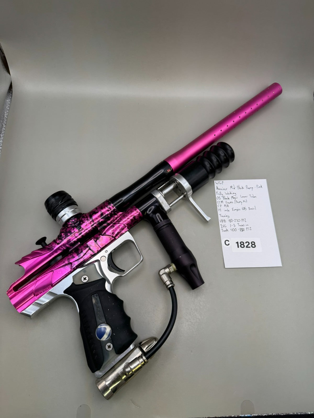 WGP Karnivor Mid-Block Pump - Pink - Paintball Marker Fully Working