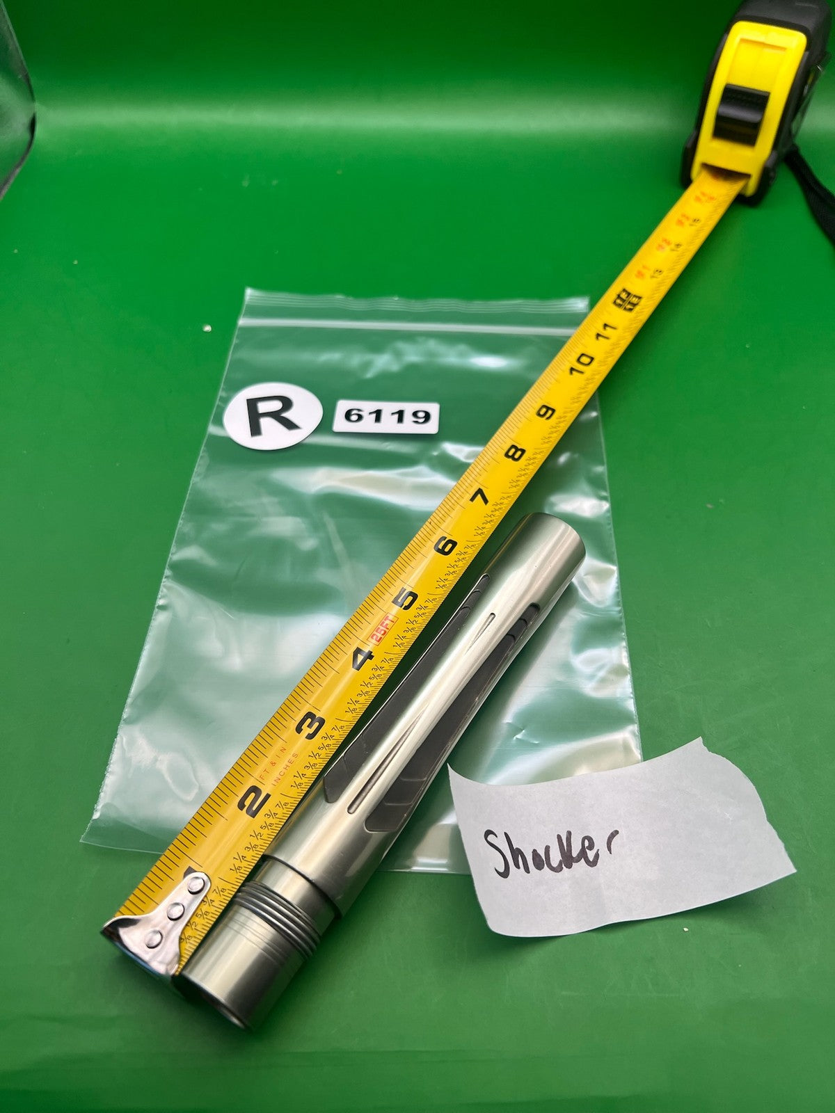 Smart Parts Shocker AA Back .687 Bore Silver - used paintball barrel back - silver